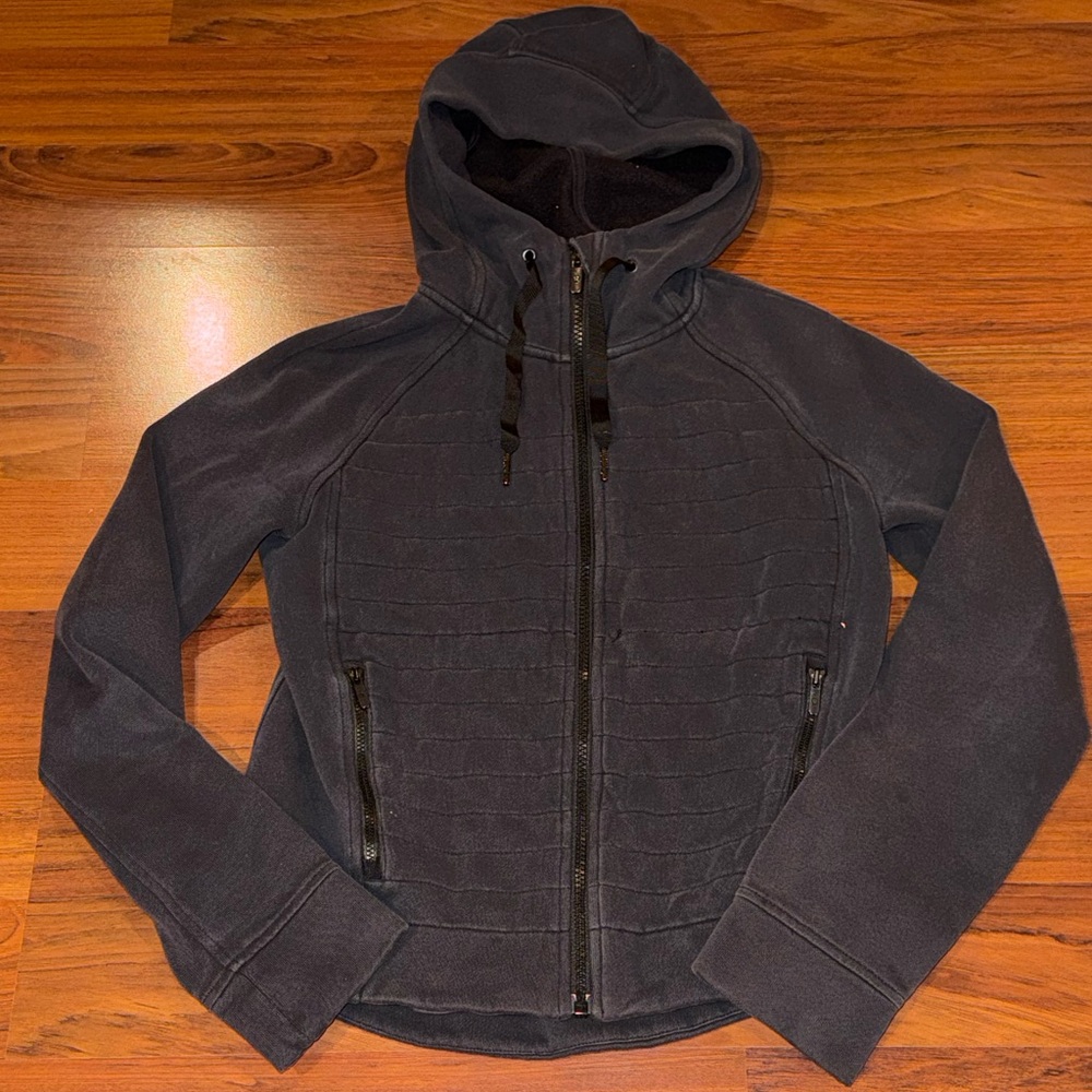 lululemon athletica Navy Quilted Zip Hoodie